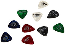 Load image into Gallery viewer, D'Addario Assorted Pearl Celluloid Guitar Picks, 10 Pack, Medium
