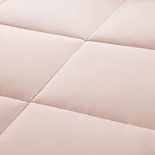 Load image into Gallery viewer, Madison Park Sarasota All Season Microcell Down Alternative Box Quilted Comforter Mini Set, Full/Queen, Blush