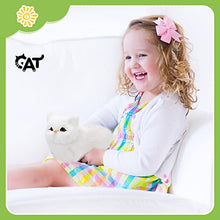 Load image into Gallery viewer, Zhanmai 2 Pcs Simulation Cat Toys Plush Simulation Animal Models Cat Plush Tabby Cat Realistic Stuffed Cat Ragdoll Gift for Kid,Women Plush Cat for Home Office Desktop Decoration