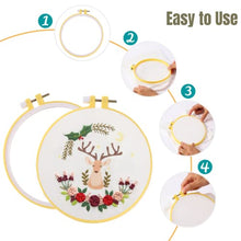 Load image into Gallery viewer, Mr. Pen- Embroidery Hoops Set, 6 pcs, 3.4 inch to 10.2 inch, Assorted Colors, Plastic Embroidery Hoop, Cross Stitch Hoops, Embroidery Rings, Cross Stitch Plastic, Sewing Rings Hoops.