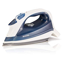 Load image into Gallery viewer, Maytag Speed Heat Steam Iron & Vertical Steamer with Stainless Steel Sole Plate, Self Cleaning Function + Thermostat Dial, M200 Blue