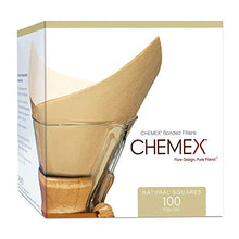 Load image into Gallery viewer, Chemex Bonded Filter - Natural Square - 100 ct - Exclusive Packaging