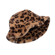 Load image into Gallery viewer, BCDlily Women Fall Winter Cloche Hats Bucket Hat Outdoor Warm Faux Fur Wool Fisherman Cap (Coffee)