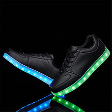 Load image into Gallery viewer, SANYES USB Charging Light Up Shoes Sports LED Shoes Dancing Sneakers SYDB551-Black-40