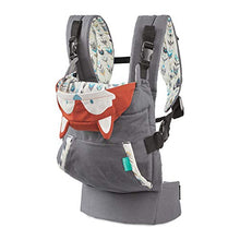 Load image into Gallery viewer, Infantino Cuddle Up Ergonomic Carrier, Face-in Front Carry & Back Carry with Removable Character Canopy Hood - Fox