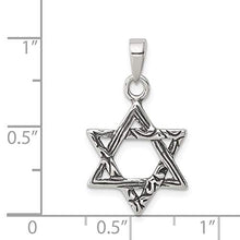 Load image into Gallery viewer, 925 Sterling Silver Jewish Jewelry Star Of David Pendant Charm Necklace Religious Judaica Fine Jewelry For Women Gifts For Her
