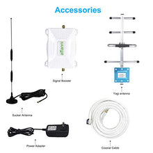 Load image into Gallery viewer, AT&T Cell Phone Signal Booster Amplifier 4G LTE Band12/17 700Mhz US Cellular T-Mobile AT&T Cell Phone Booster ATT Cell Signal Booster Mobile Signal Booster with Antennas Kit for Home Boost Data+Voice