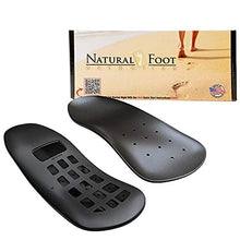 Load image into Gallery viewer, Natural Foot Orthotics Slim Stabilizer for Low to Flat Arches – Arch Support Shoe Insoles/Inserts for Plantar Fasciitis Relief | Good for Feet, Legs, Back, Heel & Joint Pain | Made in USA