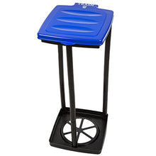 Load image into Gallery viewer, Wakeman Portable Trash Bag Holder- Collapsible Trashcan for Garbage and Indoor/Outdoor Use Outdoors -Ideal for Camping Recycling and More (Blue)