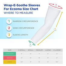Load image into Gallery viewer, Wrap-E-Soothe Ultra-Soft Non-Itch Eczema Arm or Leg Sleeves for Adults & Teens (Medium 11"-18"), Eco-Friendly Tencel Eczema Clothing, No Zinc or Dyes, USA Made