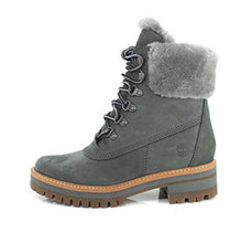 Load image into Gallery viewer, Timberland Women's Courmayeur Valley WP 6in with Shearling, Medium Grey Nubuck, 080 M US