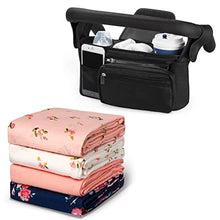 Load image into Gallery viewer, Momcozy Baby Stroller Organizer & Baby Swaddle Blankets(Suit)