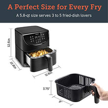 Load image into Gallery viewer, COSORI Air Fryer Max XL(100 Recipes) Electric Hot Oven Oilless Cooker LED Touch Digital Screen with 11 Presets, Preheat& Shake Reminder, Nonstick Basket, 1700W, 5.8 QT-Black