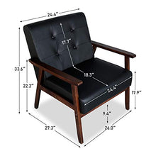 Load image into Gallery viewer, Mid-Century Retro Modern Living Room Sofa Set with Loveseat and Seating Sofa Chair, Couch and Lounge Chairs
