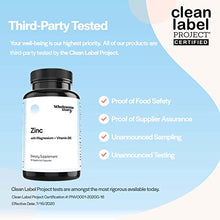 Load image into Gallery viewer, 3-in-1 Zinc Picolinate Magnesium Glycinate Supplements with Vitamin B6 | Reproductive & Fertility Health, Hormone Balance, Immune System Support | PCOS Support | 60 Vegetarian Capsules