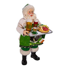 Load image into Gallery viewer, Kurt S. Adler Kurt Adler 10.5-Inch Fabriché Musical Irish Chef Santa, Multi