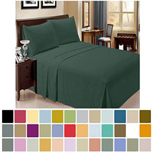 Load image into Gallery viewer, LuxClub 6 PC Sheet Set Bamboo Sheets Deep Pockets 18" Eco Friendly Wrinkle Free Sheets Hypoallergenic Anti-Bacteria Machine Washable Hotel Bedding Silky Soft - Emerald Queen