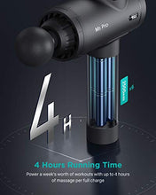 Load image into Gallery viewer, Massage Gun for Athletes Deep Tissue Percussion Fascia Massager for Soreness Relief, 15mm Amplitude 3,300 Percussions Power Neck Back Massager in Gym, OPOVE M3 Pro Max, Black