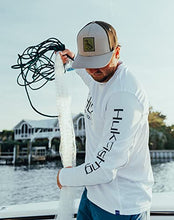 Load image into Gallery viewer, Huk Men's Icon X Long Sleeve Fishing Shirt with Sun Protection, White, Medium