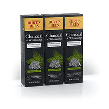 Load image into Gallery viewer, Burt’s Bees Toothpaste, Natural Flavor, Charcoal Fluoride-Free Toothpaste, Zen Peppermint, 4.7 oz, Pack of 3