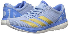 Load image into Gallery viewer, adidas Women's Adizero Boston 8 Running Shoe, Glow Blue/Gold Metallic/Real Blue, 6 M US