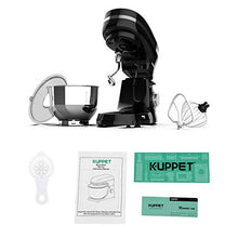 Load image into Gallery viewer, KUPPET Stand Mixer, 8-Speed Electric Mixer, Tilt-Head Food Mixer with Dough Hook, Wire Whip & Beater, 4.7QT Stainless Steel Bowl, Black
