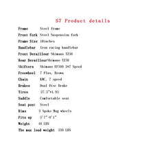 Load image into Gallery viewer, Full Suspension Mountain Bike 21 Speed Bicycle 27.5 inches Mens MTB Disc Brakes Orange (3 Spoke mag Wheels)