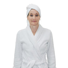 Load image into Gallery viewer, Luxe Beauty Essentials Microfiber Hair Towel for Drying Curly, Long & Thick Hair (24 x 42, White) …