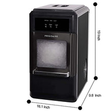 Load image into Gallery viewer, Frigidaire EFIC237 Countertop Crunchy Chewable Nugget Ice Maker, 44lbs per Day, Auto Self Cleaning, Black Stainless