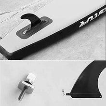 Load image into Gallery viewer, BlingKingdom 2pcs Stainless Steel Surfboard Fin Screw No Tool Fin Screw Thumb Fin Screw and Plate Surfing Accessories for Men Women Surfboard Surf Longboard Paddleboard and SUP