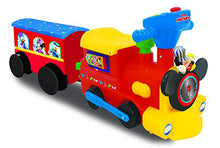Load image into Gallery viewer, Kiddieland Toys Limited Battery-Powered Mickey Choo with Caboose & Tracks Ride On,Multi,9.5 x 14.25 x 31.5 inches