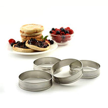 Load image into Gallery viewer, Norpro 3776 Stainless Steel English Muffin Rings, Set of 4, sylver