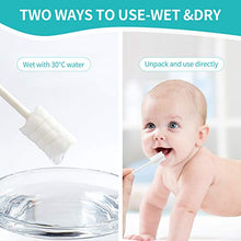 Load image into Gallery viewer, 48PCS Baby Toothbrush, Newborn Baby Tongue Cleaner Toothbrush Clean Baby Gums Disposable Tongue Cleaner Soft Gauze Toothbrush Infant Oral Cleaning Stick Dental Care for 0-36 Months Baby