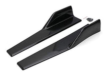 Load image into Gallery viewer, iJDMTOY Left/Right Black Carbon Fiber PP Universal Rear Side Skirt Winglets Diffusers Compatible With Car Truck SUV