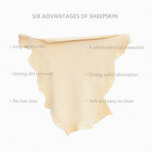 Load image into Gallery viewer, (3 Pack) Car Natural Chamois Cleaning Cloth, RIVERLAKE Genuine Deerskin Leather Auto Car Wash Drying Towel,Super Absorbent,3 Available Sizes.L/M/S (L/M/S 3IN1)