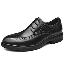 Load image into Gallery viewer, Cmaocv Men's Hybrid Brogue Oxford Wing Tip Leather Lace-Up Dress Business Derby Shoes Black 12 M US 47