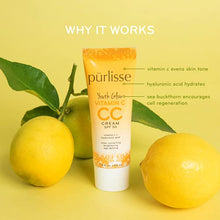Load image into Gallery viewer, purlisse Youth Glow Vitamin C CC Cream SPF 50: Cruelty-Free & Clean, Paraben & Sulfate-Free, Full Coverage, Hydrates with Hyaluronic Acid | Light Medium 1.4oz