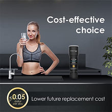 Load image into Gallery viewer, Waterdrop 10UB Under Sink Drinking Water Filtration System, NSF/ANSI 42 Certified, with Dedicated Brushed Nickel Faucet, 8000 Gallons to Reduce Chlorine, Heavy Metals, USA Tech