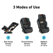 Load image into Gallery viewer, Graco Milestone 3 in 1 Car Seat, Infant to Toddler Car Seat, Gotham