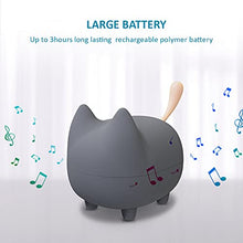 Load image into Gallery viewer, GINGO Portable Bluetooth Speaker, Mini Wireless Speakers with Clarity Stereo, Built-in Mic, Super Bass, Powerful Rich Room-Filling Sound, Cute Pet Mini Bluetooth Speaker Subwoofer (1-Gray)