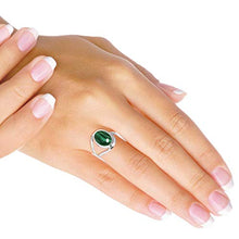Load image into Gallery viewer, Natural Malachite Women Jewelry 925 Sterling Silver Ring Size 8