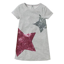 Load image into Gallery viewer, DXTON Little Girls Summer Short Sleeve Dresses Outfits for 3-8 Years SH7277 8T