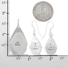 Load image into Gallery viewer, Turquoise Pendant & Earrings Set in 925 Sterling Silver with 20" Chain (Pendant+Earrings+Chain)