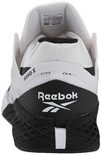 Load image into Gallery viewer, Reebok Men's Nano X Cross Trainer Running Shoes, White/Black, 15 M US