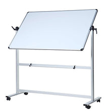 Load image into Gallery viewer, VIZ-PRO Double-Sided Magnetic Mobile Whiteboard, 48 x 36 Inches, Aluminium Frame and Stand
