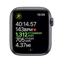 Load image into Gallery viewer, Apple Watch Series 5 (GPS, 44mm) - Space Gray Aluminum Case with Black Sport Band