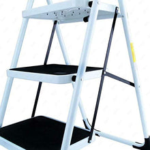 Load image into Gallery viewer, WUIIEN 3 Step Portable Folding Ladder Non Slip Safety Tread Stepladder Commercial Home