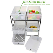 Load image into Gallery viewer, Mind Reader Rolling Utility Cart, One Size, White 6 Drawer