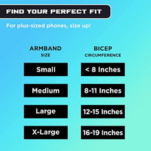 Load image into Gallery viewer, E Tronic Edge Phone Holder for Running - Cell Phone Arm Bands with Reflective Logo - Phone Strap Armband Fits iPhone and Android - Use for Running, Walking, Hiking, and Biking - Gray, Medium