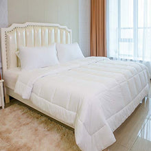 Load image into Gallery viewer, ilavande White Queen Comforter,Full Fluffy Soft Down Alternative Comforter,Warm Lightweight Duvet Insert,All-Season White Quilted Comforter-Machine Washable-Queen Size Comforter 90"x90"